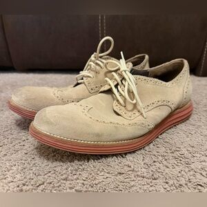 Cole Haan Lunargrand Suede Wingtip Oxford C10228 Men’s Size 10 M